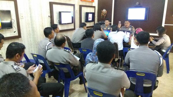 Jelang Launching E-Policing, Puluhan Personil Ikuti Pelatihan
