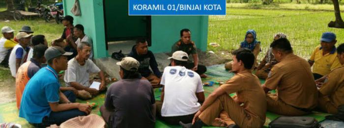 Bahas Swasembada Pangan, Kapten Johansyah dan Koptu Ragil Lakukan Komsos di Binjai