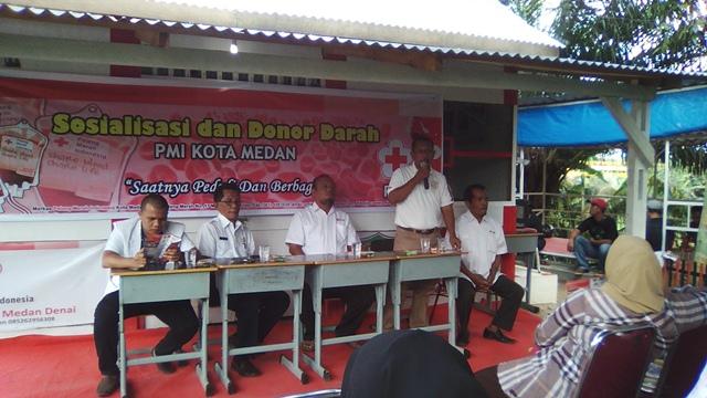 PMI Kecamatan Medan Denai Sosialisasi Donor Darah