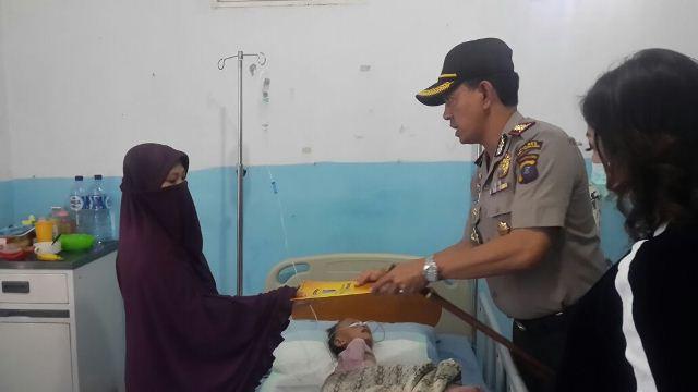 Kapolres Deli Serdang Peduli Kondisi Azizah