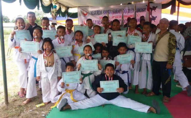 Amura Dojo Korem 022/PT Juara Umum Kejurda se-Sumut Piala Bupati Samosir