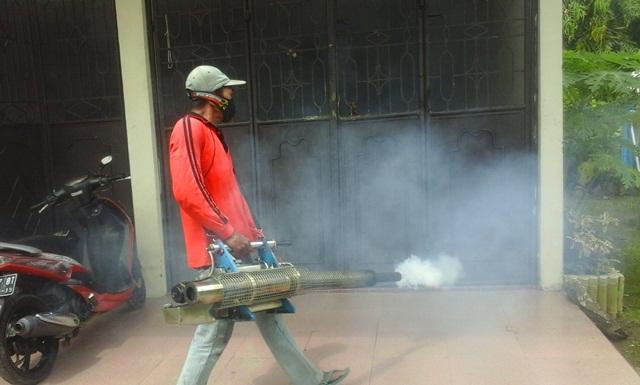 Dapat Aduan Masyarakat, Dinkes Binjai Fogging Rumah Warga
