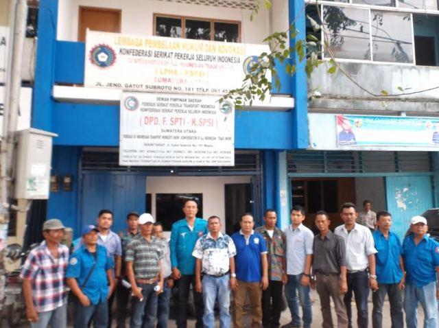 Martin LK Bangun Pimpin Caretaker DPC F SPTI-K SPSI Kota Medan