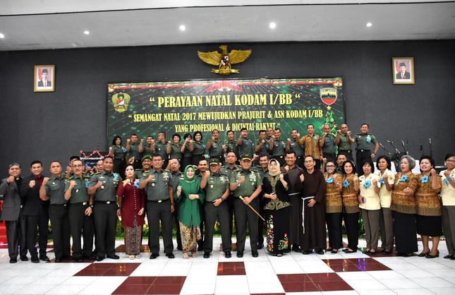 Kodam I BB Merayakan Natal Oikumene
