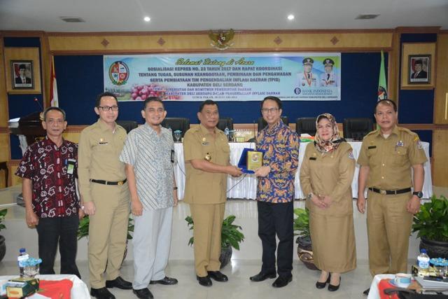 Bupati Deli Serdang Buka Sosialisasi Kepres Nomor 23 tahun 2017 dan Rakor TPID