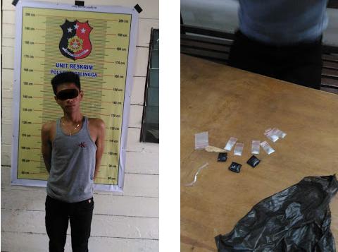 Jadi Bandar Sabu, Putra Karo Sekali Diamankan Polsek Tigalingga Beserta Barang Bukti 10 Paket Sabu