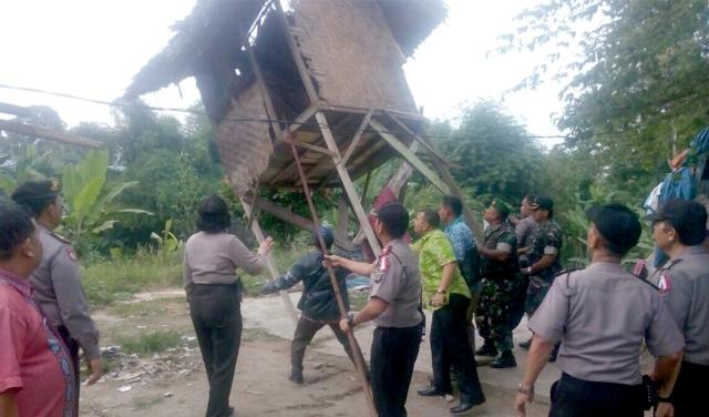 Kerap Dijadikan Tempat Pesta Narkoba, Sebuah Gubuk di Sunggal Digerebek Polisi