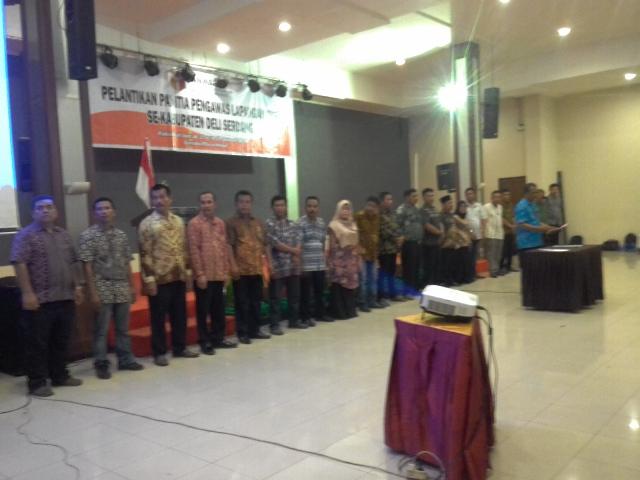 Panwaskab Lantik 394 PPL se Kabupaten Deli Serdang