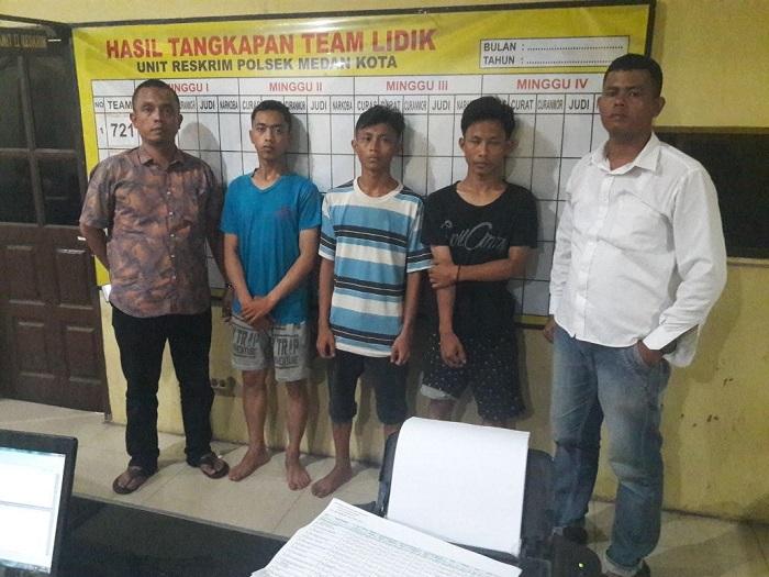 Empat Pengedar Uang Palsu Diringkus Polsek Medan Kota