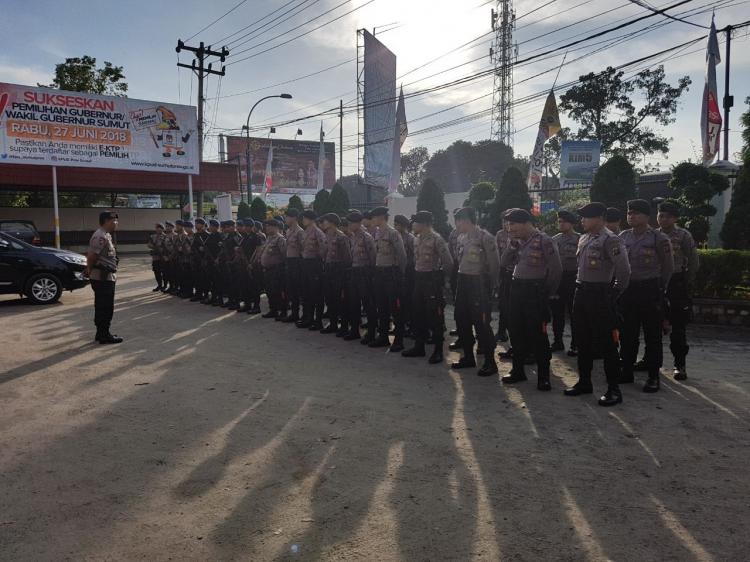 Poldasu Amankan Pilkada Sumut 2018, Inilah Kegiatan di Kantor KPU Sumut Setiap Pagi