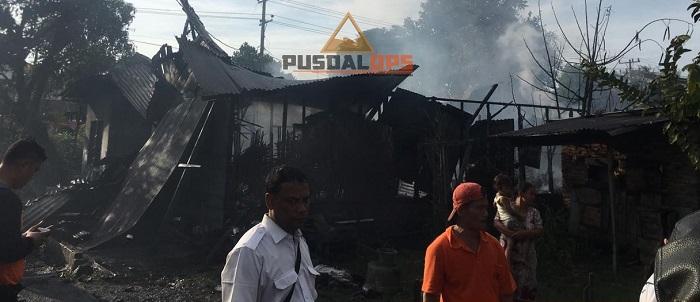 Kebakaran Hanguskan 10 Unit Rumah di Kota Bangun, Medan Deli