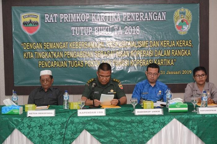 Kapendam I/BB Buka RAT Primkopkar 2018