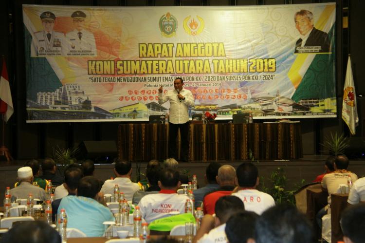 Gubsu Ajak KONI Kembalikan Marwah Sumut