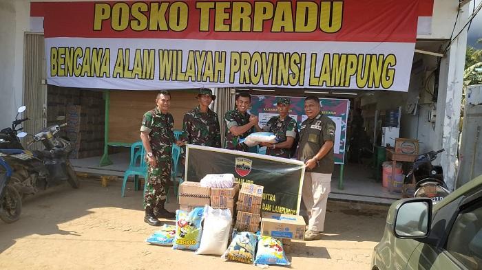 Kodam I/BB Serahkan Bantuan Langsung ke Korban Tsunami Lampung