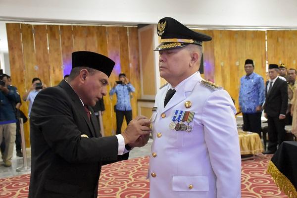 Lantik Asren Nasution Jadi Pj Bupati, Gubsu Harapkan Kabupaten Pakpak Bharat Lebih Baik Lagi