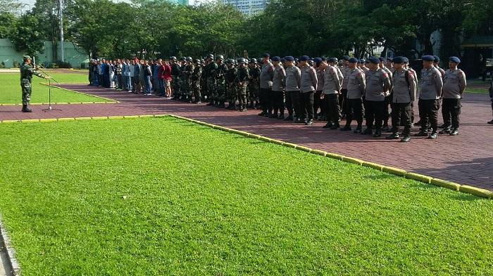 Pam Pileg dan Pilpres 2019, Sebanyak 291 Personel TNI-Polri Lakukan Geladi