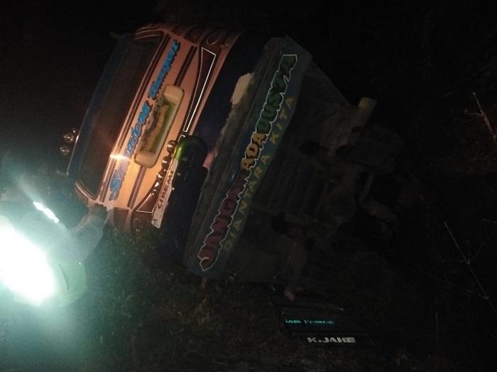 Lakalantas Bus Sutra dan Sepeda Motor di Sibolangit, 3 Tewas, 16 Luka-Luka