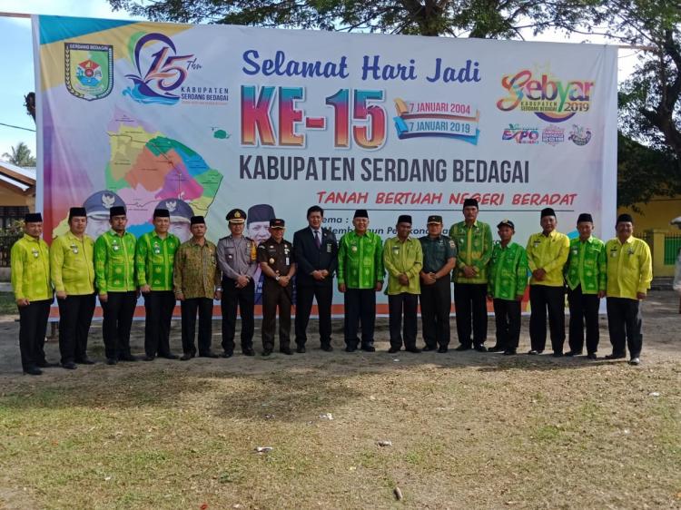 Dandim 0204/DS Hadiri Upacara Hari Jadi Kabupaten Serdang Bedagai 