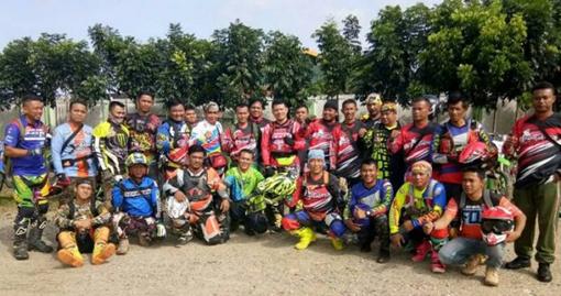 Bersama Komunitas Pecinta Motor Trail, Dandim 0209/Labuhanbatu Jelajah Alam Kabupaten Labura