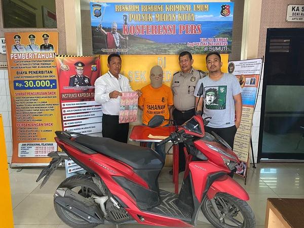 Sewa Rumah dan Kredit Motor Belum Dibayar, Warga Jalan Pelajar Timur Medan Ini Nekat Menjambret