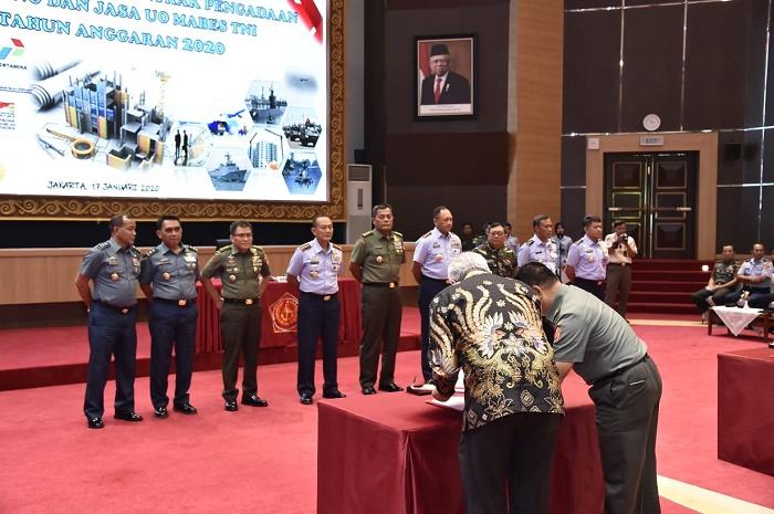 Mabes TNI Teken 73 Kontrak Pengadaan Barang dan Jasa Senilai Rp 1.282 Triliun