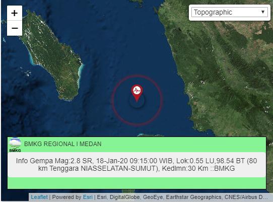 Banda Aceh Diguncang Gempabumi