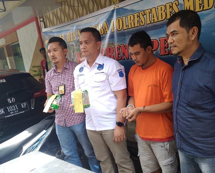 Pengedar Sabu Internasional Ditangkap Polisi di Jalan Juanda Medan