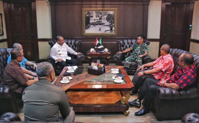 Antisipasi Banjir, Pangkosek Hanudnas III Medan Siap Dukung Pemko Medan