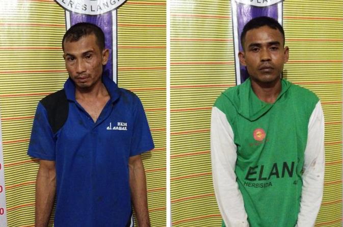 Miliki Sabu, Dua Pria Asal Tanjung Pura Dibekuk Polres Langkat