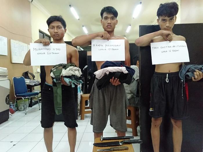 Polisi Tangkap Tiga Begal Sadis Warga Jalan Perwira II Medan, Sebelum Beraksi Nyabu Dulu