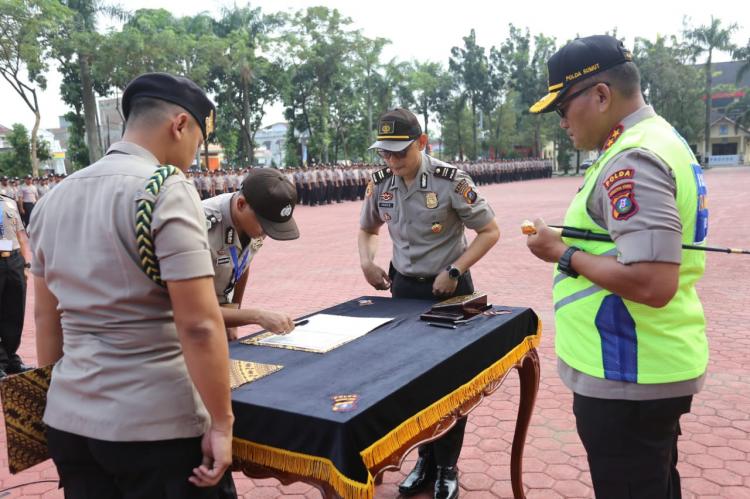 Kapoldasu Pimpin Upacara Penandatanganan Pakta Integritas dan Pengambilan Sumpah Seleksi Pendidikan Sespimmen, Sespimma dan SIP TA 2020