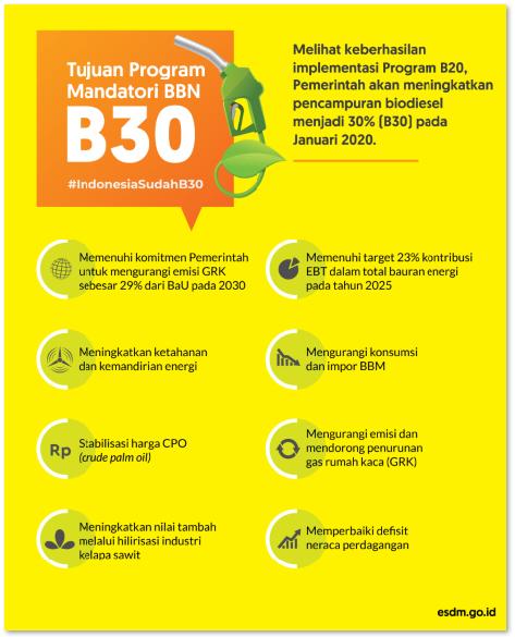 Diimplementasikan Mulai 1 Januari 2020, Indonesia Negara Pertama di Dunia Terapkan Biodiesel 30 Persen 