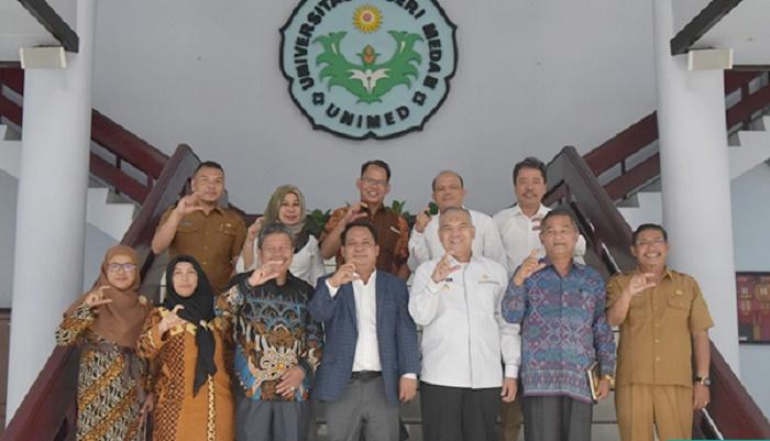Perkuat Mutu Pendidikan, Pj Bupati Pakpak Barat Audiensi ke Unimed