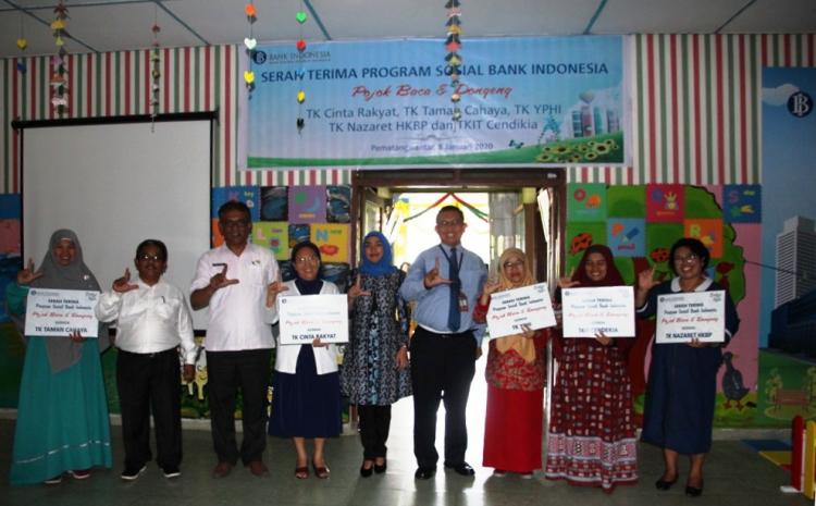 Tingkatkan Minat Baca, BI Pematangsiantar Bangun Pojok Membaca Dongeng di Lima Sekolah TK