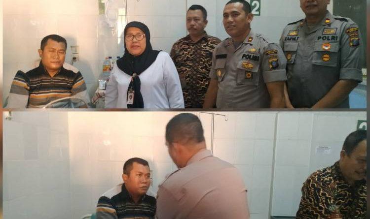 Kapolsek Medan Helvetia Tunjukkan Empati dan Kepedulian, Jenguk Anggota Yang Sakit