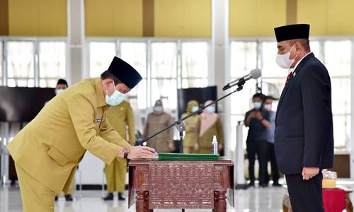 Ikuti Pedoman Nomenklatur Mendagri, Gubernur Sumut Kukuhkan 40 Pejabat Eselon II dan III