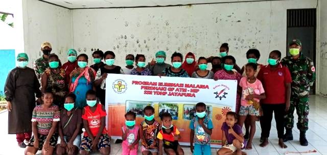 Satgas Yonif MR 413 dan Puskesmas Skouw Gelar Program BELKAGA, Wujudkan Papua Bebas Kaki Gajah