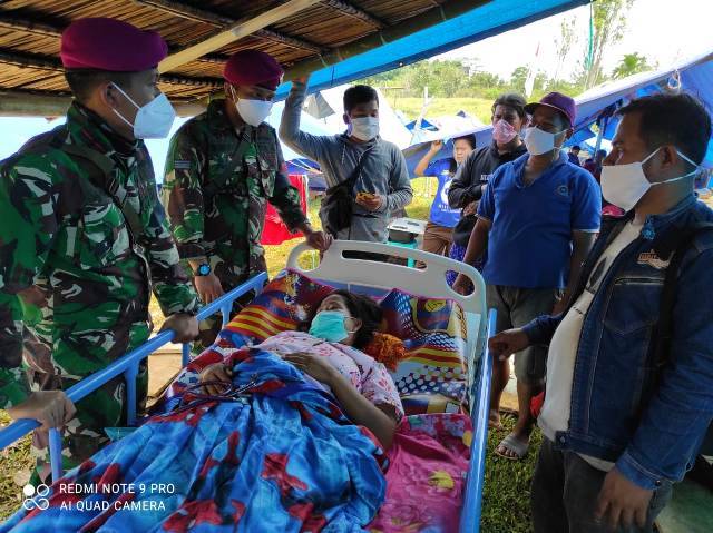 Batalyon Kesehatan TNI Bantu Pengobatan Korban Gempa Mamuju di Sulbar