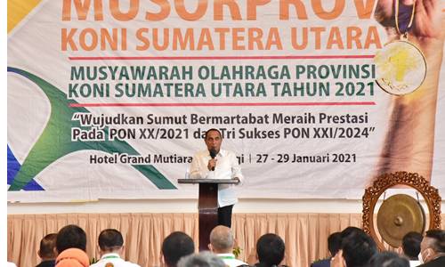 Buka Musorprov Sumut, Gubernur Edy Rahmayadi Targetkan Juara Umum PON 2024