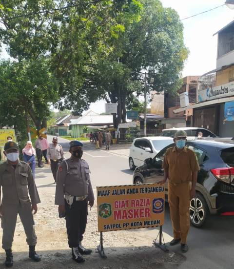 Polsek Medan Timur Gelar Operasi Yustisi, Ajak Warga Disiplin Terapkan Protokol Kesehatan