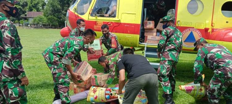 TNI dan Pemda Distribusikan secara Merata Bantuan Bencana Gempa di Sulawesi Barat
