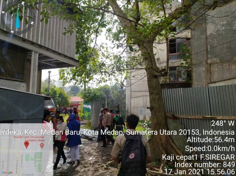 Asrama Putra USU Terbakar, Butuh Satu Jam Padamkan Api