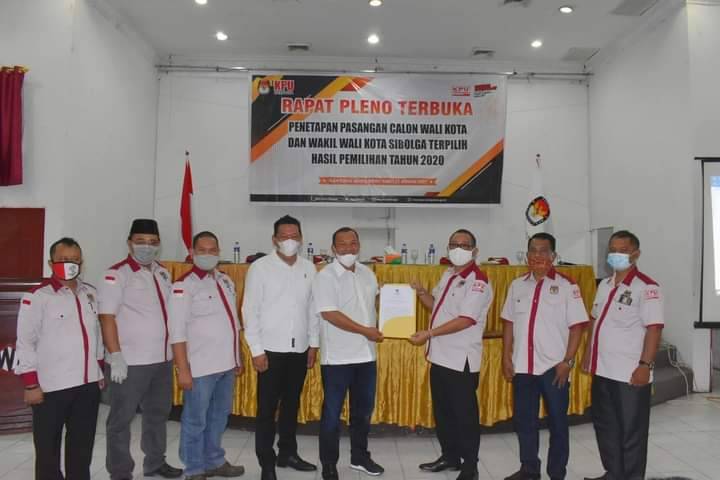 KPUD Sibolga Gelar Rapat Pleno Penetapan Walikota dan Wakil Walikota Terpilih