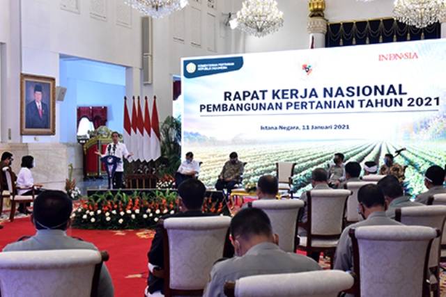 Rakor Pembangunan Pertanian Tahun 2021, Presiden Dorong Pengembangan Lumbung Pangan Baru