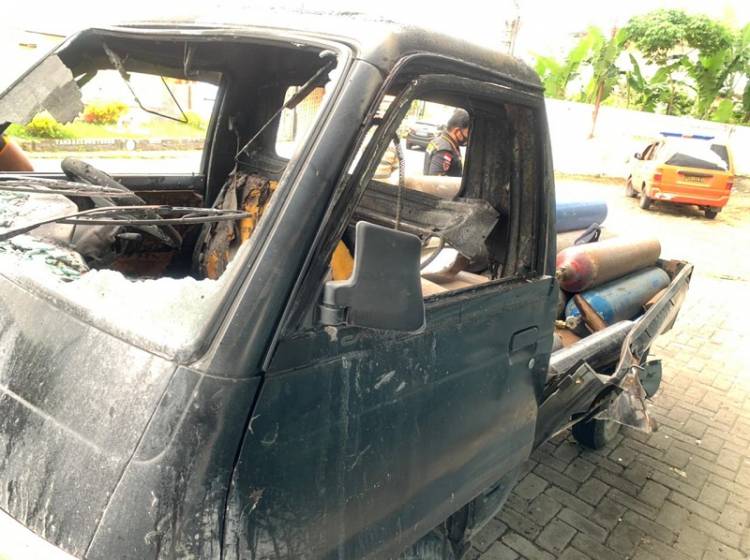 Tabung Oksigen Meledak, Supir Pickup Meninggal Dunia di Medan Johor
