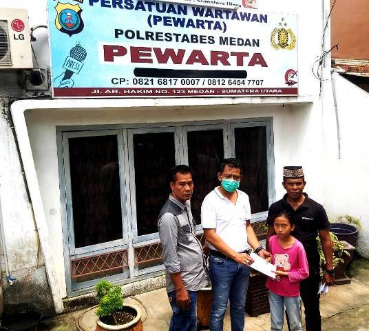 Pandemi Covid-19 Belum Usai, Ketua Pewarta Chairum Lubis Kembali Santuni Ratusan Anak Yatim