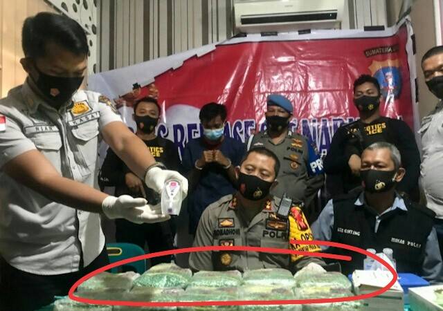 Polres Binjai Tangkap Kurir Narkoba, 10 Kg Sabu Senilai Rp 4 Miliar Gagal Beredar