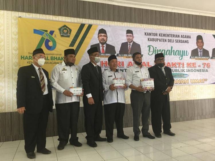 HAB Kemenag, Guru MAN 1 Deli Serdang Raih Juara 2 Lomba Karya Tulis Ilmiah
