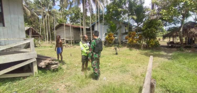 Satgas Pamtas Yonif 126/KC Pererat Hubungan Persaudaraan dengan Warga Binaan