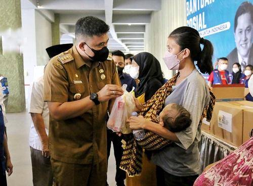 Berikan Bantuan Makanan Tambahan Bagi Anak, Walikota Medan Apresiasi Kepedulian Yayasan BUMN
